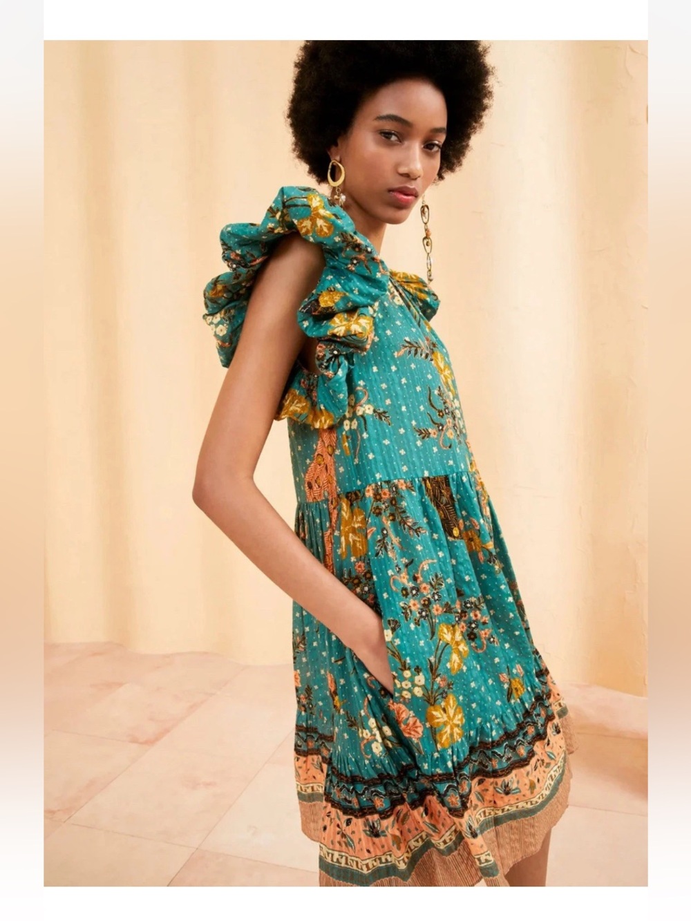 ULLA JOHNSON Hummingbird Etta Dress, size 4